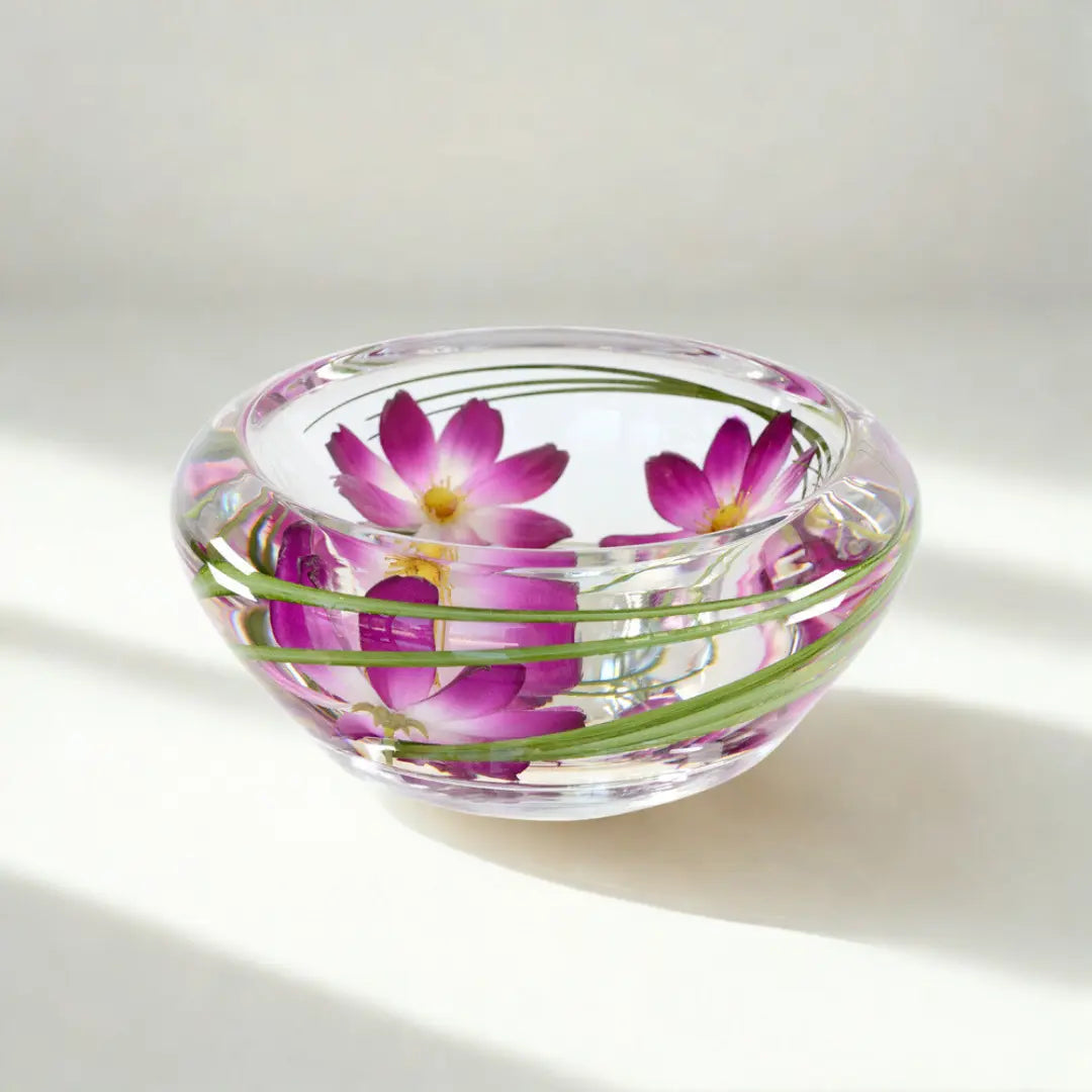 Purple Cosmos Flower Bowl