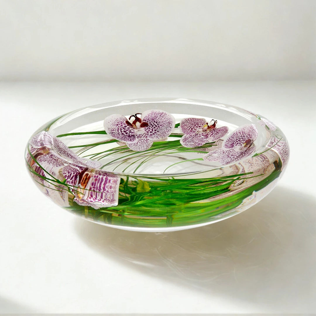 Spotted Phalaenopsis Flower Bowl