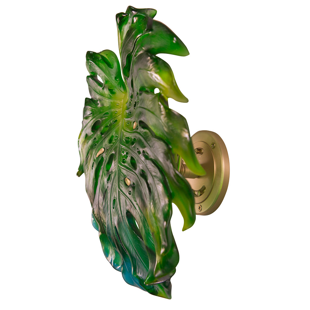 Green Monstera Small Wall Leaf