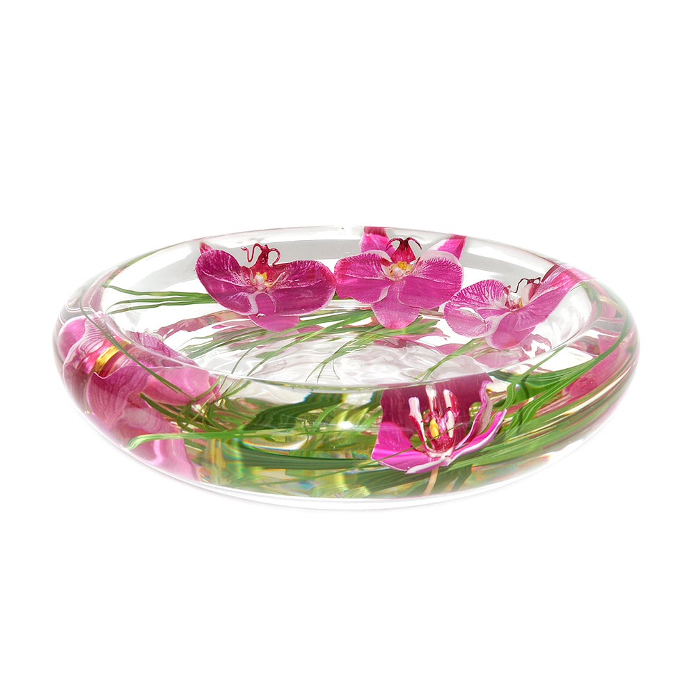 Fuchsia Phalaenopsis Flower Bowl