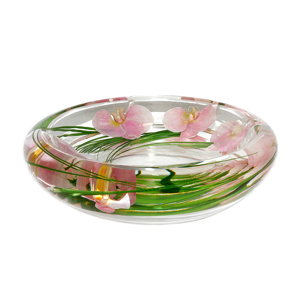 Pink Phalaenopsis Flower Bowl