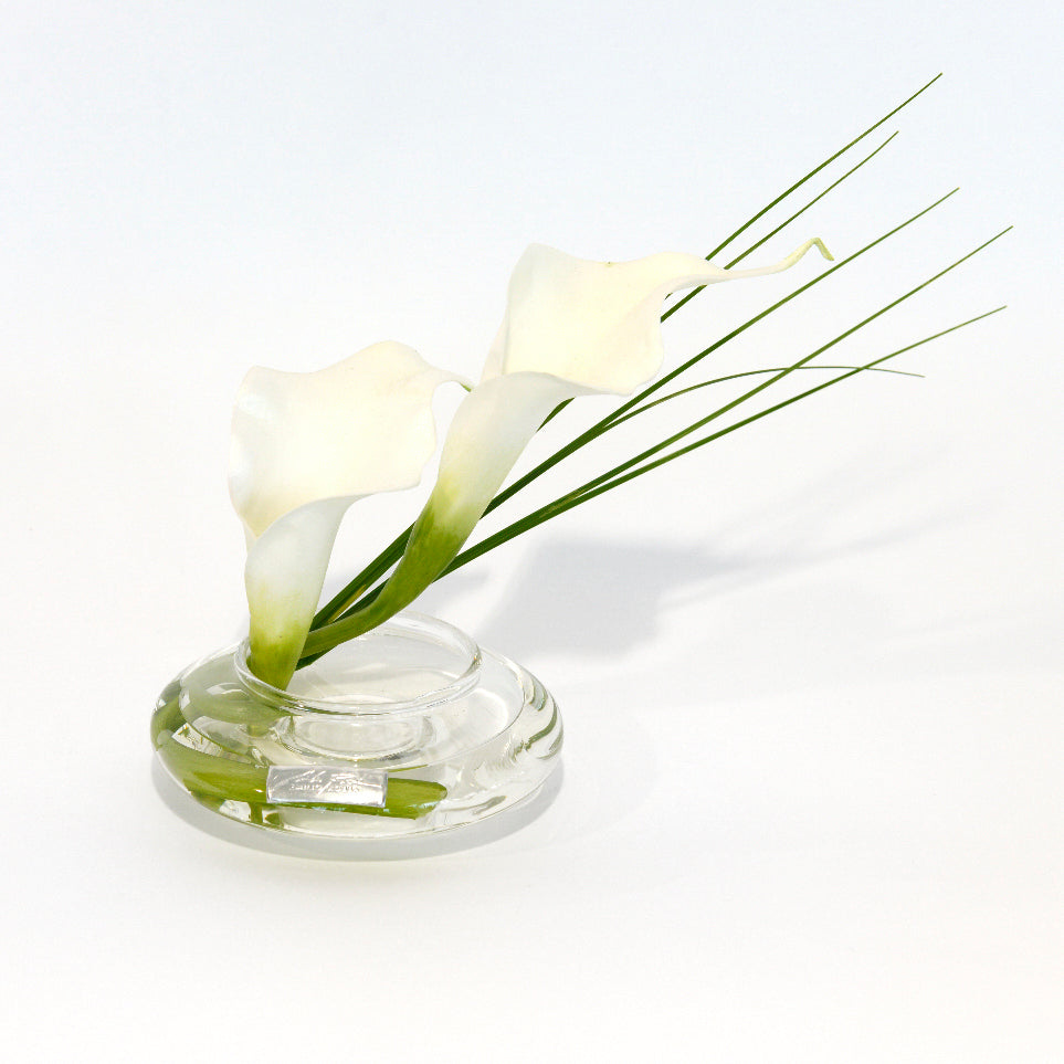 White Calla Lily & Grass Bloom Vase