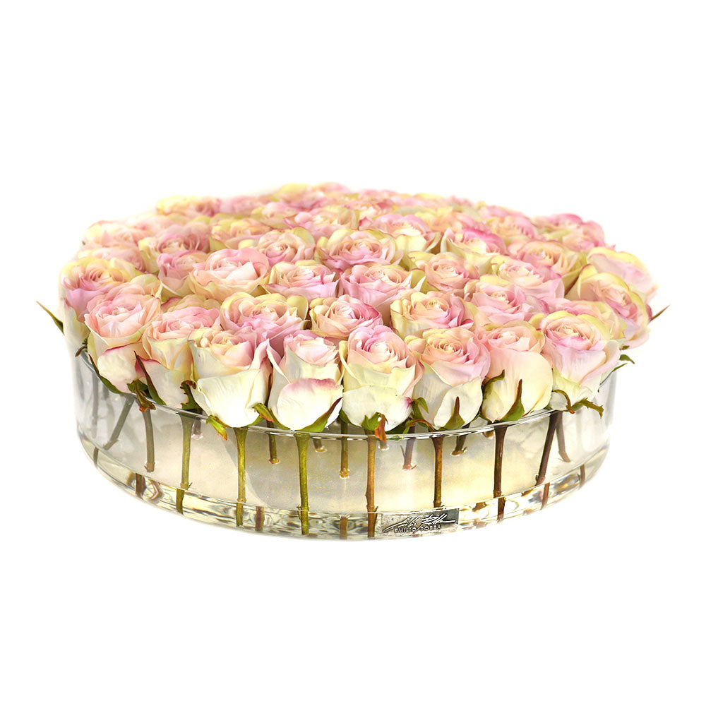 Pink Rose in Heritage Bowl