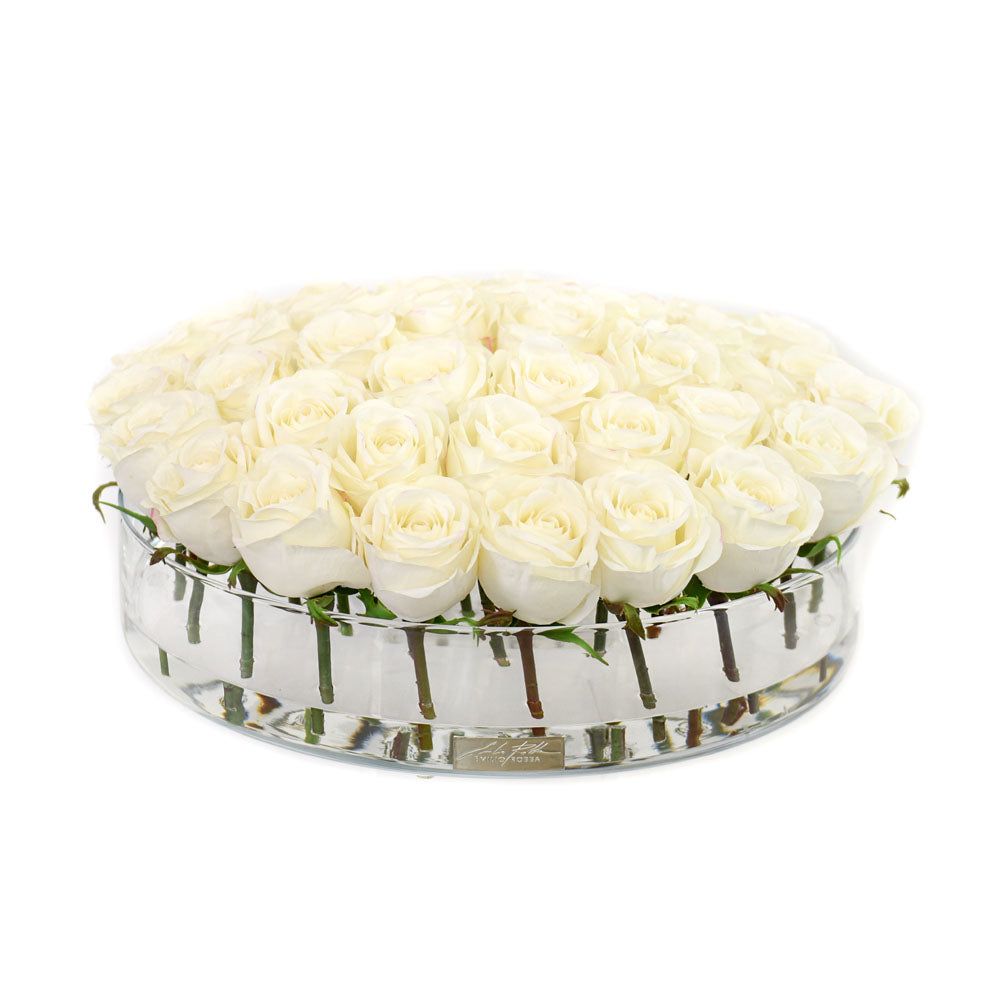 White Rose in Heritage Bowl