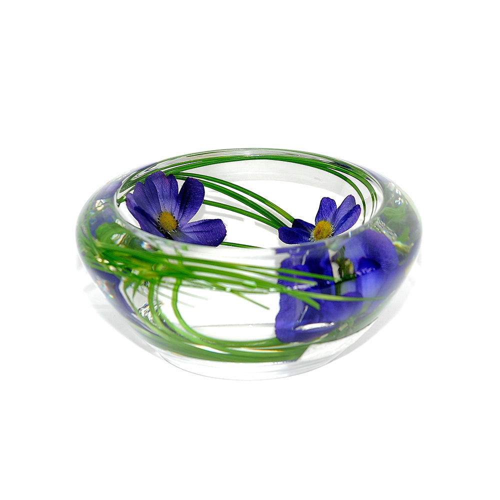 Blue Cosmos Flower Bowl