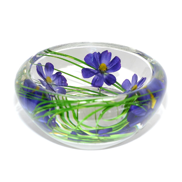Blue Cosmos Flower Bowl