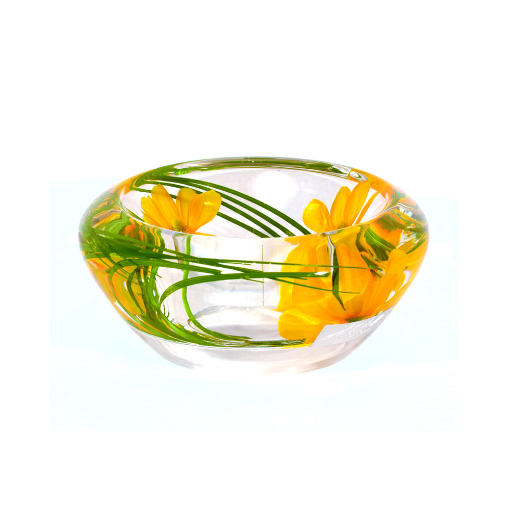 Yellow Cosmos Flower Bowl