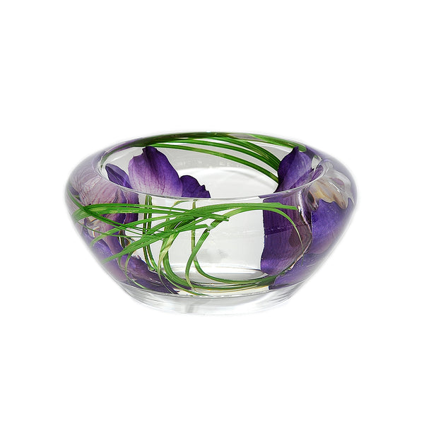Purple Vanda Flower Bowl
