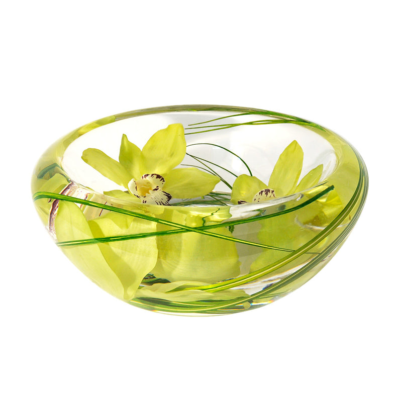 Green Cymbidium Flower Bowl