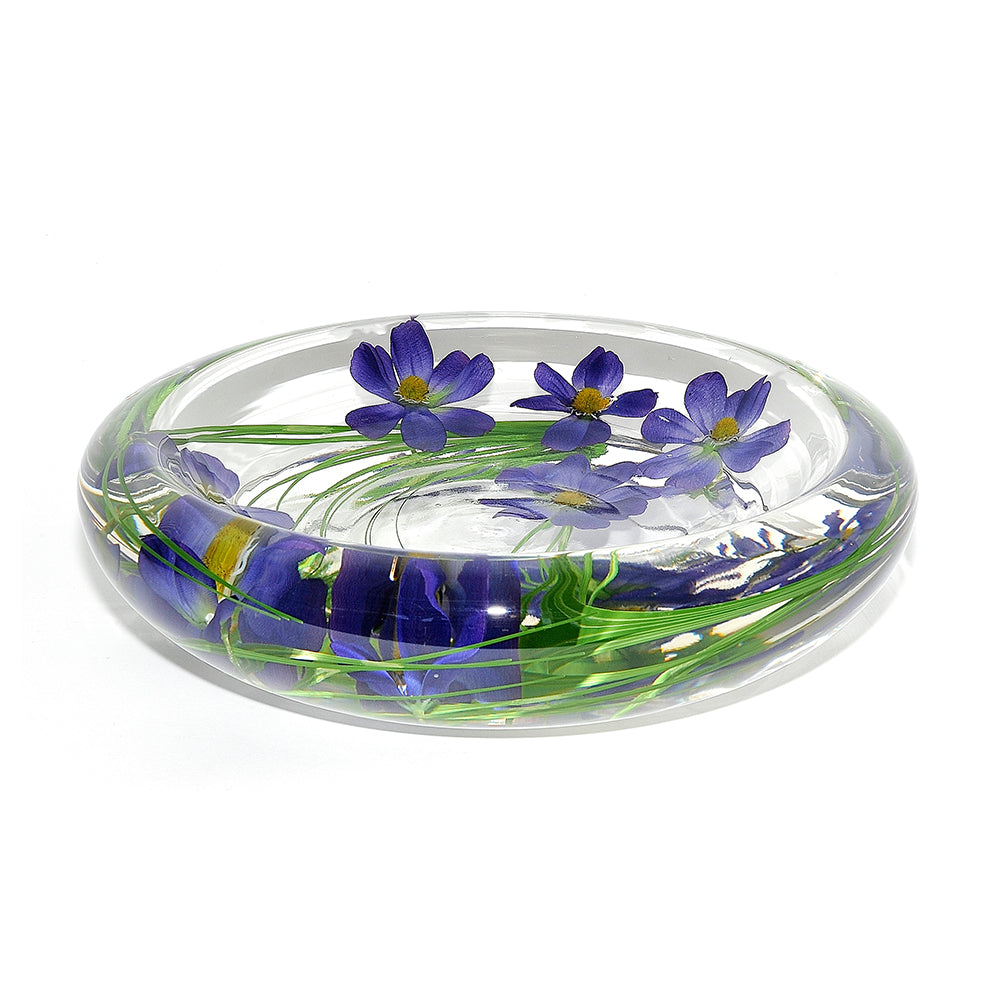 Blue Cosmos Flower Bowl