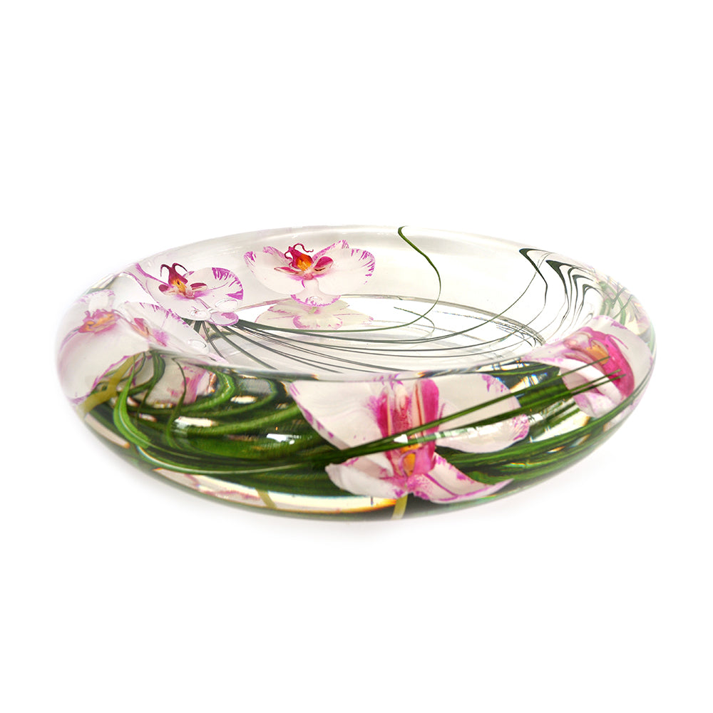 Pink/White Phalaenopsis Flower Bowl