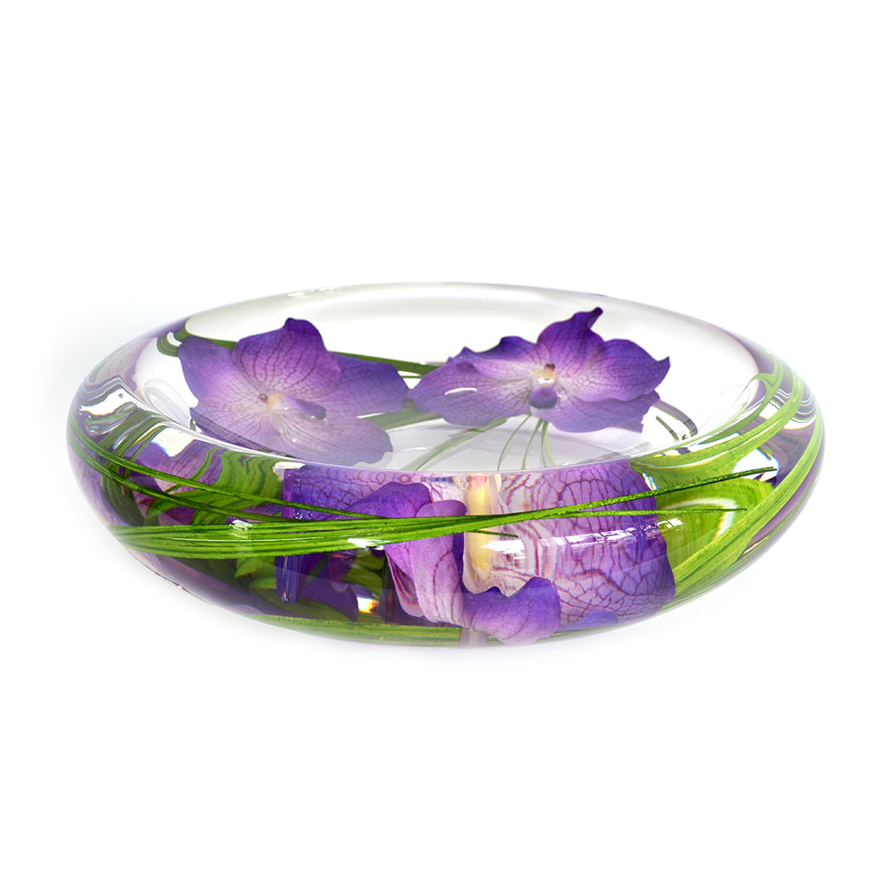 Purple Vanda Flower Bowl