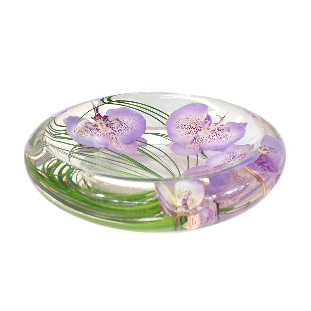 Lavender Spotted Phalaenopsis Flower Bowl