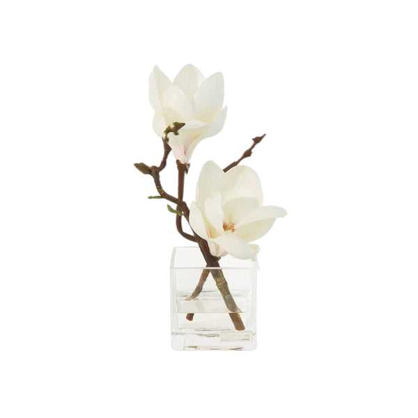 Champagne Magnolia Square Vase