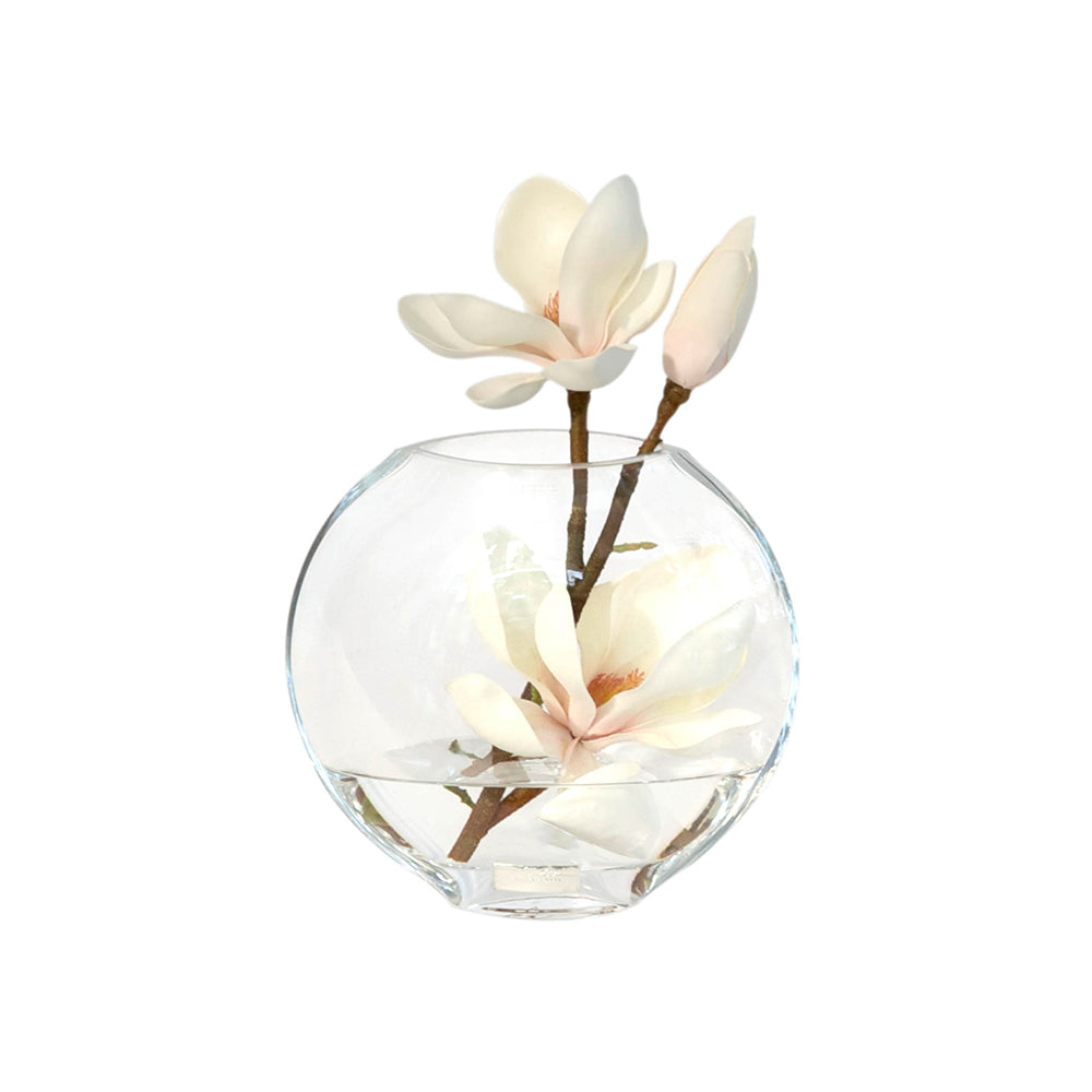 Champagne Magnolia 6.5" Moon Vase