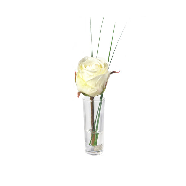 White Rose Cordial Vase