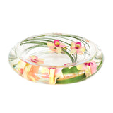 Light Green & Pink Dendrobium Flower Bowl