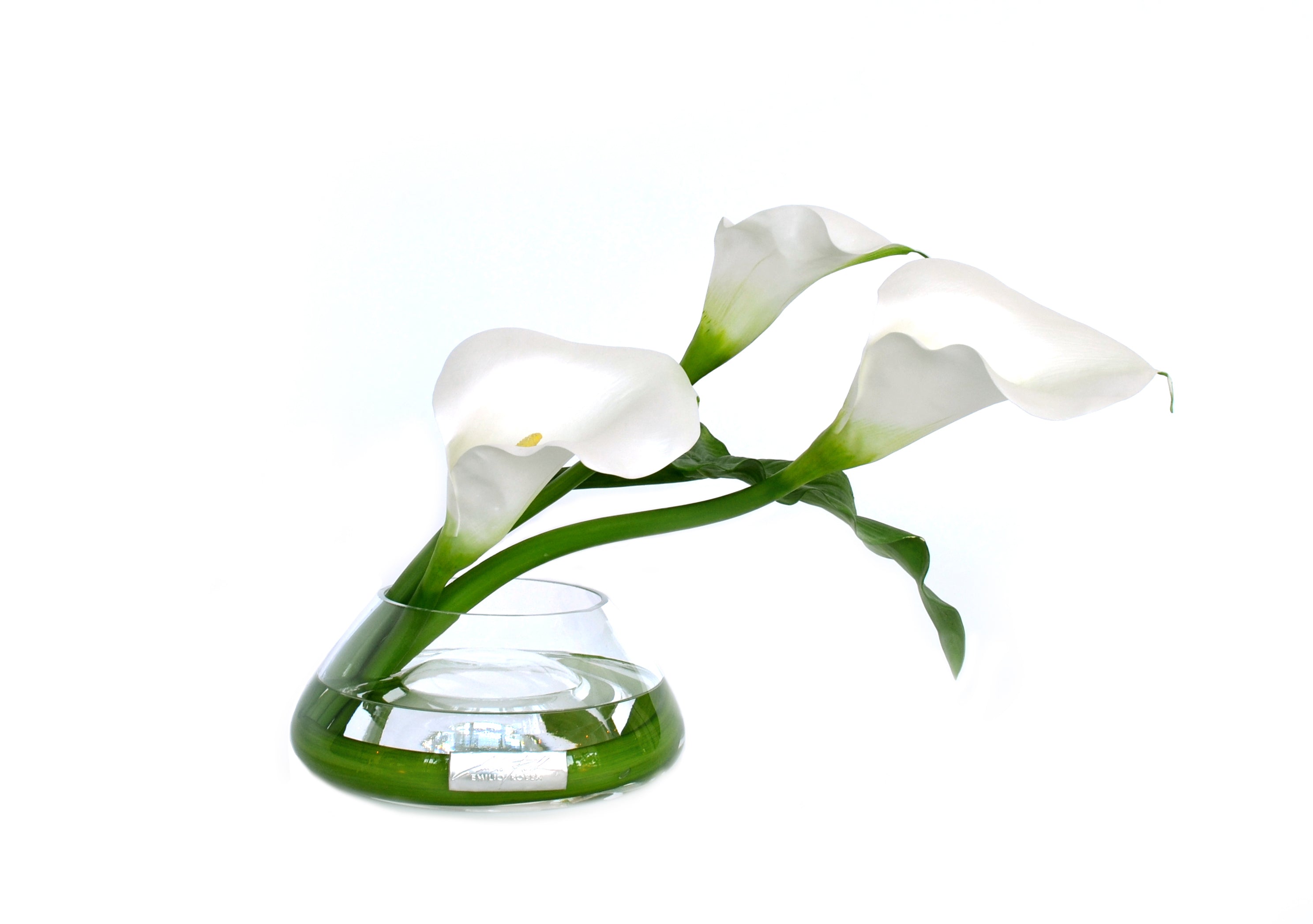 White Calla Lily SM Reverse Bowl