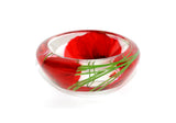 Red Poppy Flower Bowl