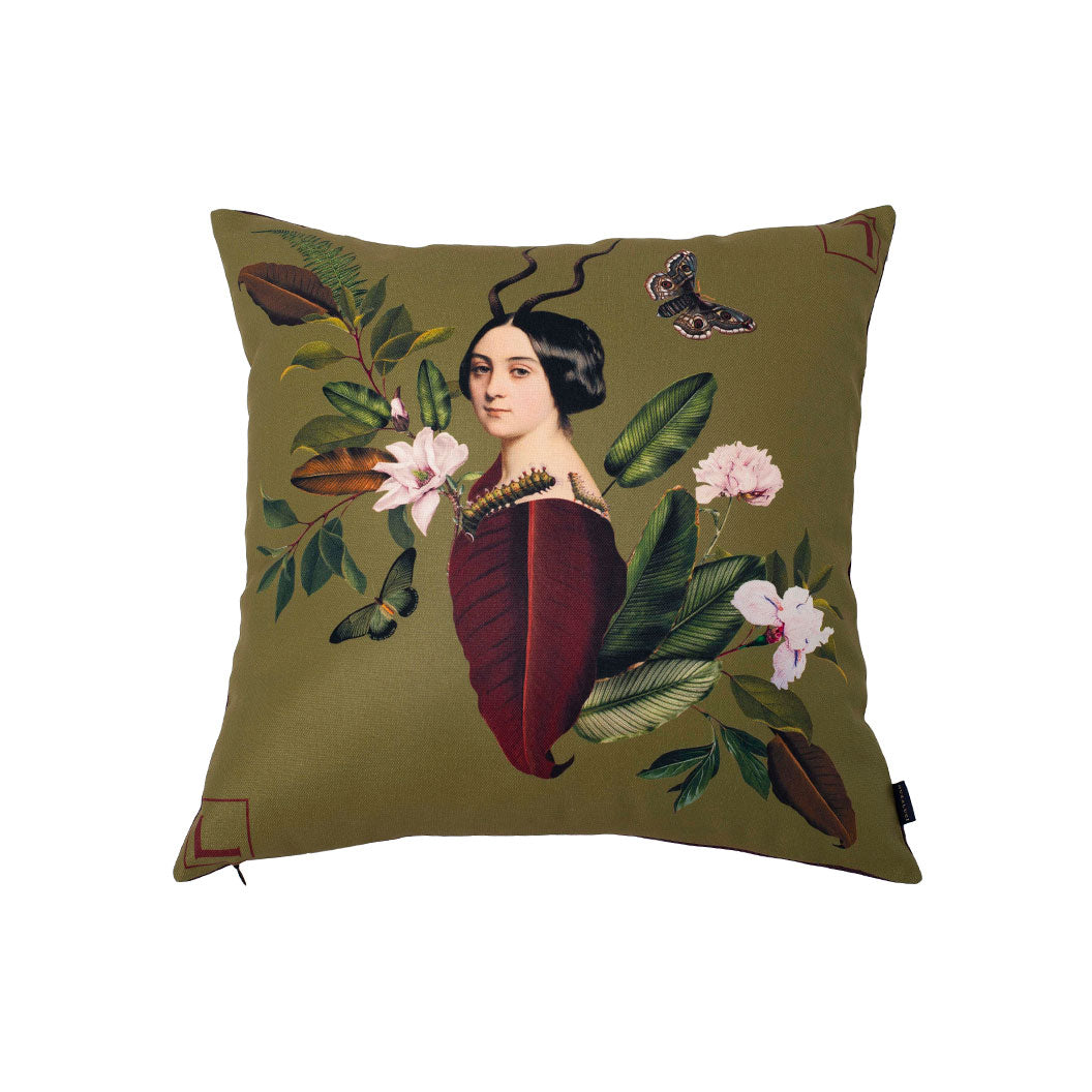 Green Regina Pillow