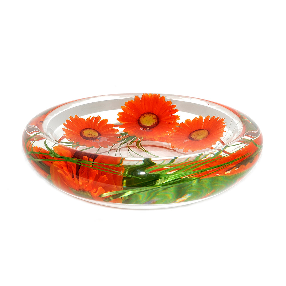 Orange Daisy Flower Bowl