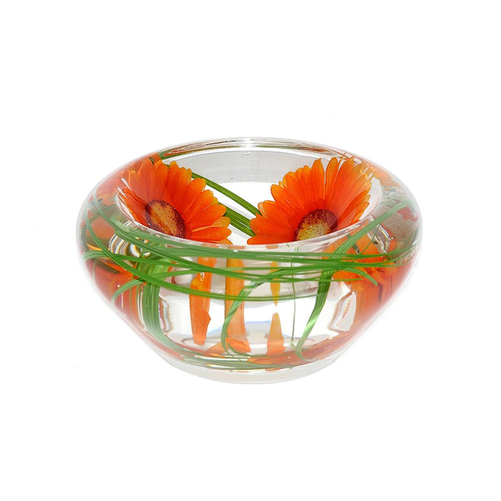 Orange Daisy Flower Bowl