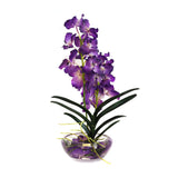 Purple Vanda Plant Bloom Bowl • 2 Sizes